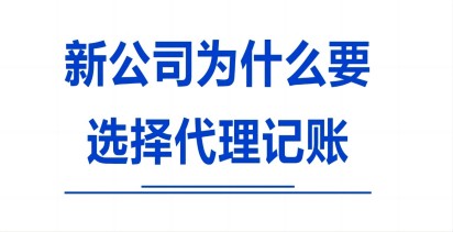 新(xīn)成立的公司為(wèi)什么建议选择代理(lǐ)记账